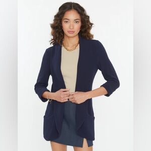 French Mauve Navy L Blazer